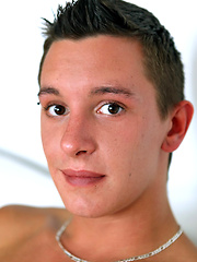 Brunette cutie Mark shows his uncut cock, Added: 2012-09-15 by Squirtz