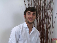 Straight Punter Matt - Today Not in Control of the Pole he gets his 1st Man Handling of his Own Stiff Pole!, Added: 2012-10-28 by English Lads