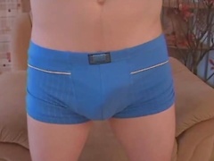 Cute boy Jon strokes his cock, Added: 2013-05-16 by BadPuppy