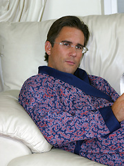 Sexy early morning masturbation with a gay stud wearing glasses, Added: 2013-09-22 by With Marcello