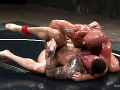 Goliath VS Machine - Which Muscled God Gets His Ass Fucked?!, Added: 2015-08-25 by Naked Kombat