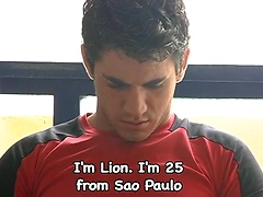 Casting. Lion strokes his uncut dick, Added: 2011-12-17 by LucasKazan