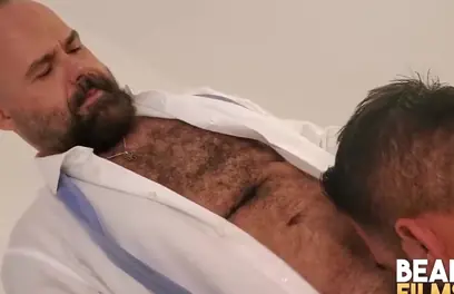 Hairy Bearded Bears Brian Bear and Lobo Bareback