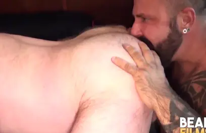 Kinky Inked Bears Swap Head before Fucking Hard